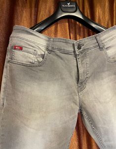 Lee Cooper Men's Grey Washed Jeans