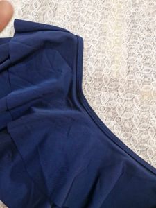 Pretty blue ruffle top