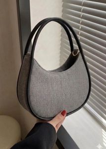Stylish Grey Hobo Bag