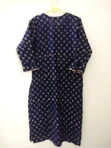 NAYRA Dark Blue Kurti For Women