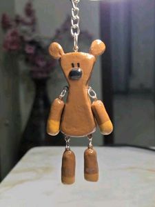 Mr Bean Teddy Bear Keychain