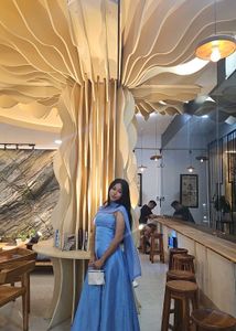 Elegant Blue Maxi Dress