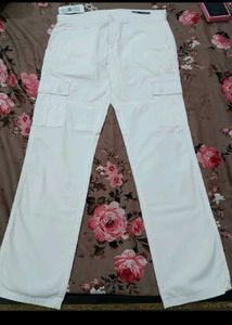 white Cargo Pants