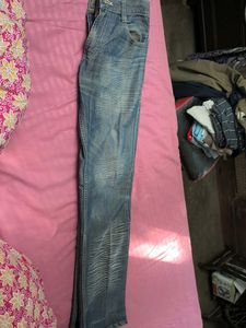 Embroidered Denim Jeans