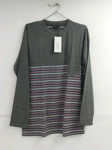Men's Gray Crew Neck T-Shirt