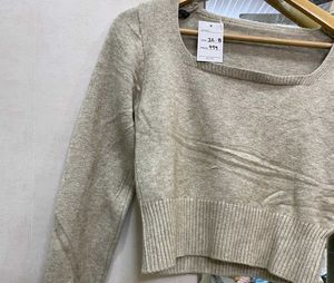 Cozy Square Neck Top - XS