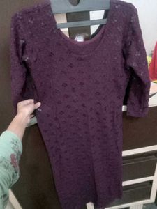 Sparkling Purple kurti