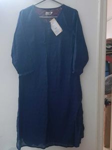 Fabindia Navy Blue Kurta