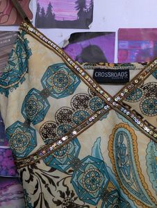 Boho Beaded Paisley Camisole