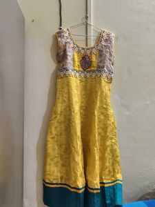 Elegant Yellow Ethnic Dress