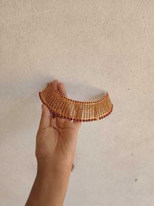 Gold Tone Necklace and Earring Set