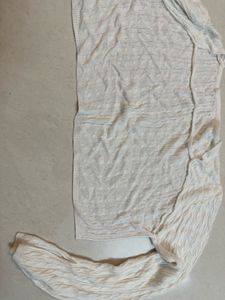 Cream Cable Knit coverup