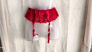 Lace Trimmed Garter Belt
