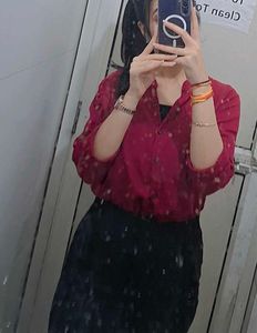 Stylish Red Printed Kurta