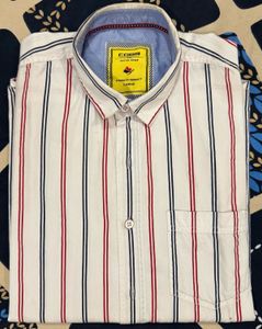 Cobb Men's Striped Button-Up Shirt