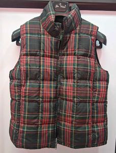 Stylish Plaid Puffer Vest