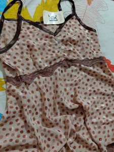 Elegant Polka Dot Cami Top