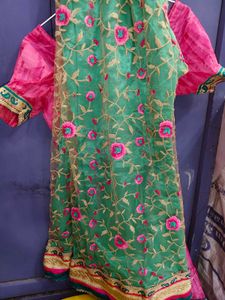 Designer Plazo With Shine Kurti