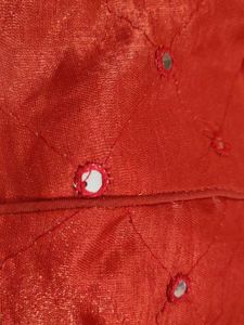 Red Mirror Work Blouse