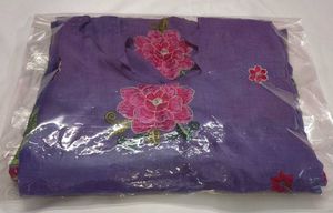 Cotton Embroidery Top Kurti-Rose Flower Stone Work