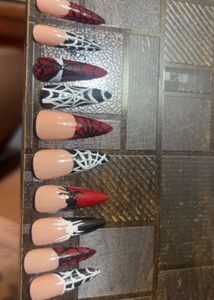 Spiderweb Design Press-On Nails