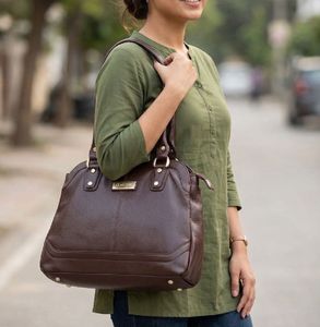 Stylish Brown Leather Handbag
