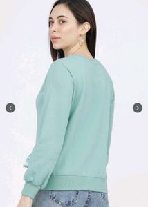 Cute Mint Green Sweatshirt 🌿✨
