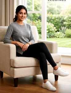 Stylish Leggings In Black Color