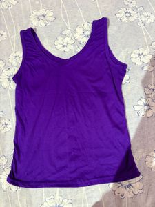 Purple V-Neck Tank Top(unused)