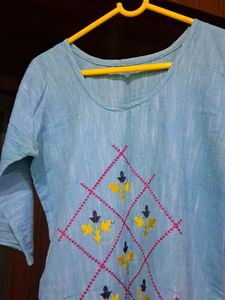 Sky blue kurti | size s