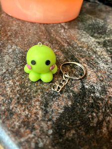 Cute Kawaii clay  Octopus Keychain