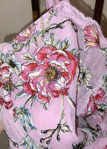 NEW VS Floral Embroidered Balconette Bra