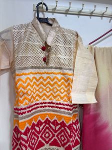 Vibrant Printed Kurta Set with Dupatta