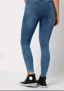 High waist Blue Denim Jeans