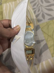 Unique Gold Chain Watch with Charms