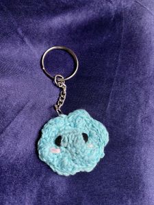 Crochet cloud bag charm and keychain