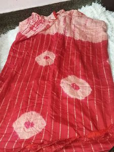Red Saree with Blouse🥳🤩