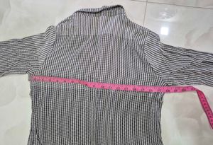 Striped Button-Up Shirt Dress