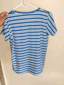 Blue &amp; White Striped T-Shirt