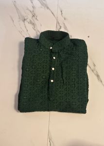 Men's Emerald Green Kurta
