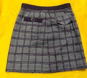 Chic Plaid A-Line Mini Skirt
