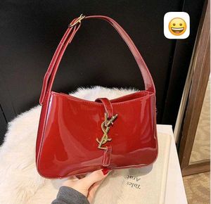 Chic Patent Leather Handbag