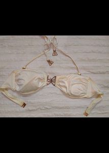 Chic White &amp; Gold Bikini Set