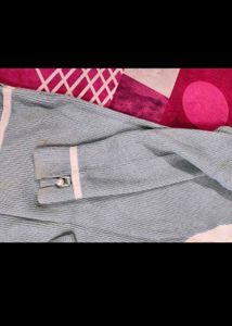 Cozy Blue V-Neck Knit Sweater