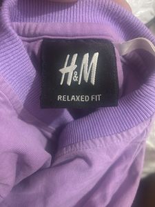 H&amp;M Purple Joker Graphic T-Shirt