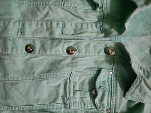 Denim Jacket Mint Green