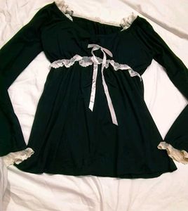 Black Lace Trim top