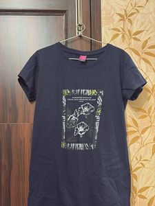 Navy Blue Graphic T-Shirt