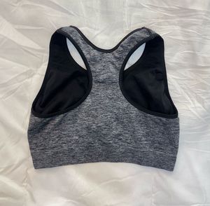 Comfortable Grey and black Sports Bra