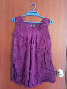 Purple Sleeveless Top